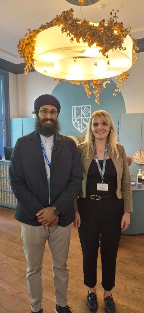 Mandeep Singh with Trish Watt